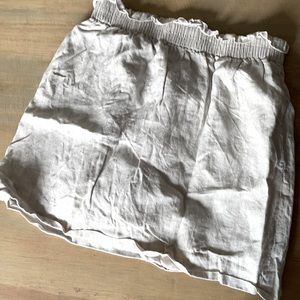 JCrew Paperbag linen Skirt